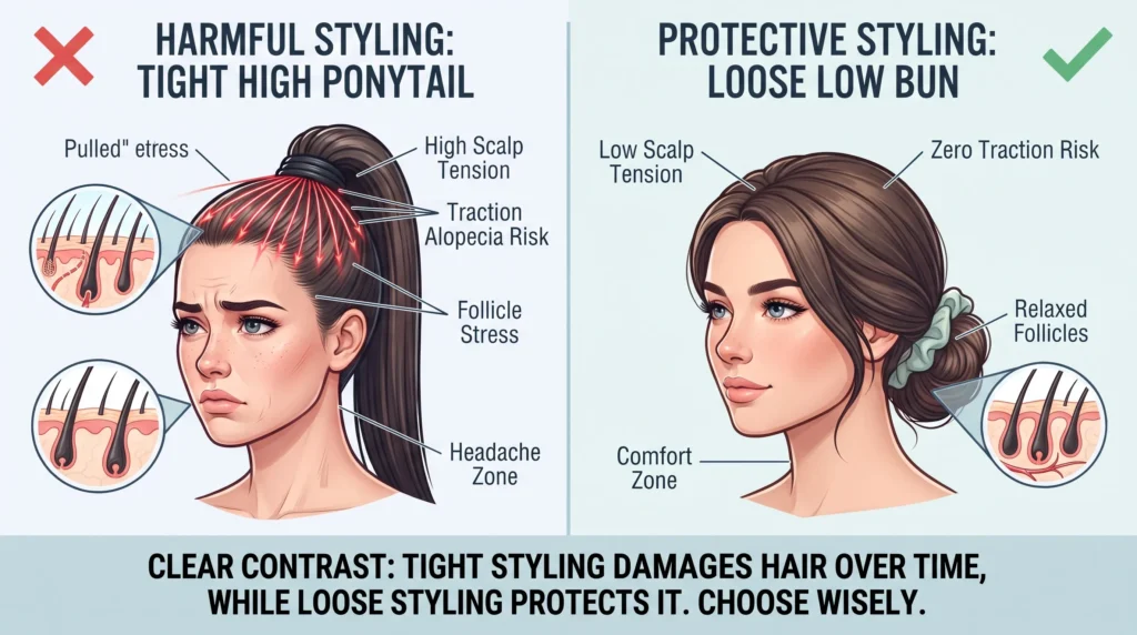 13 Proven Ways to Prevent Hair Loss Before It Starts 10 Loose hairstyles prevent traction alopecia and hair loss