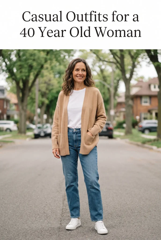 Casual Outfits for 40 Year Old Woman: Best Everyday Looks That Actually Work 2 Casual Outfits for 40 Year Old Woman: Easy Everyday Looks